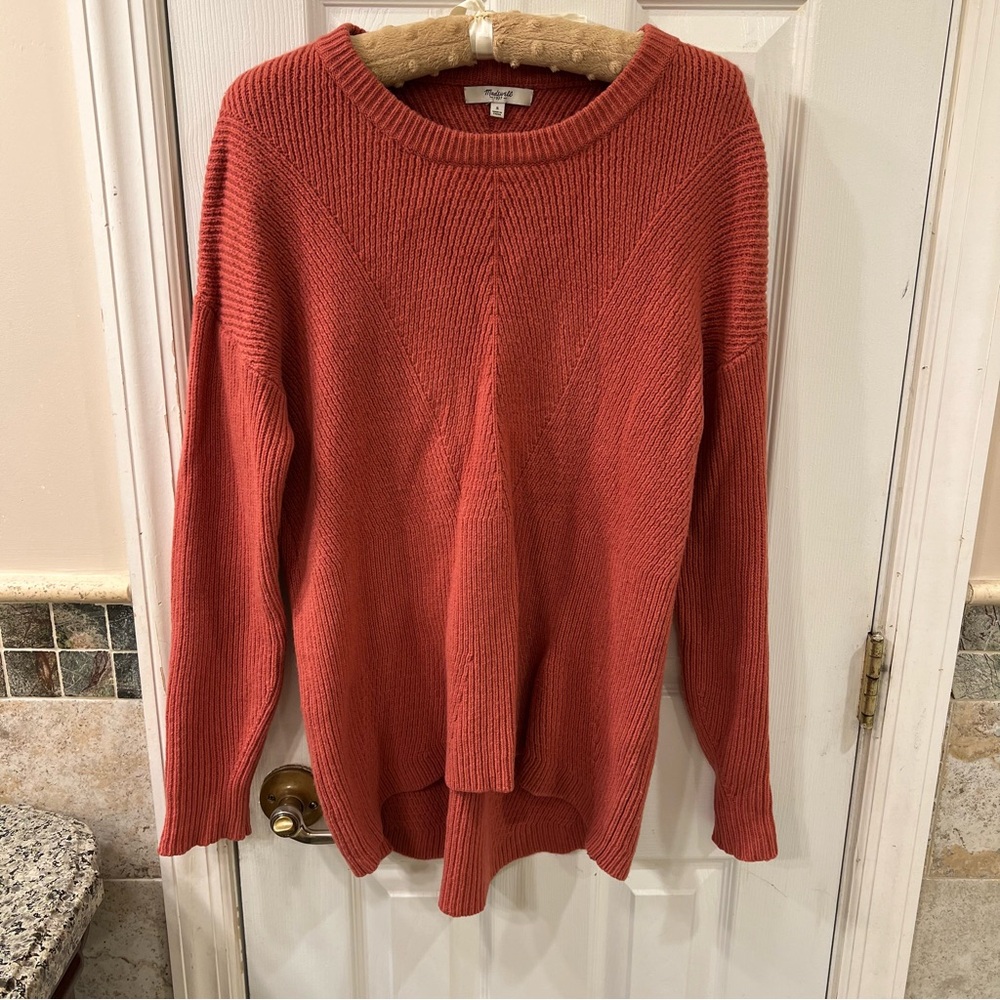 Madewell Women's orange Sweater size S 100% wool